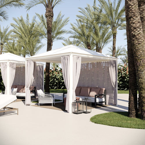 Gazebo en aluminium - SMART - UNOSIDER - toit en toile / professionnel