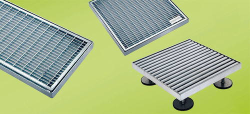 Grille de drainage en métal - AQUADRAIN® DR - GUTJAHR Systemtechnik - pour terrasse