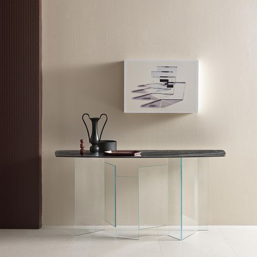 Console contemporaine - METROPOLIS - TONELLI Design - en verre / en marbre / en céramique