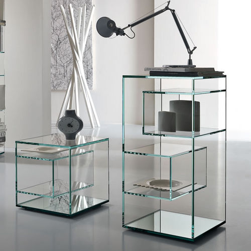 Étagère contemporaine - LIBER - TONELLI Design - en verre
