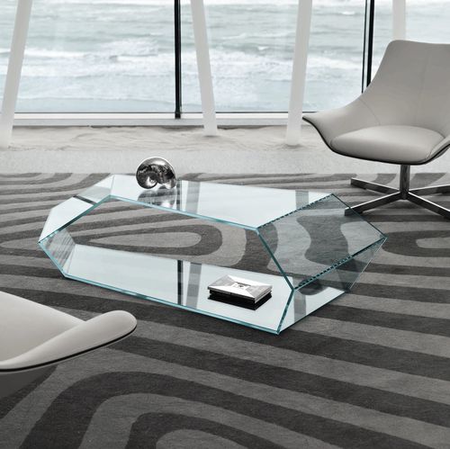 Table basse contemporaine - DEKON 2 - TONELLI Design - en verre / résidentielle / d'intérieur