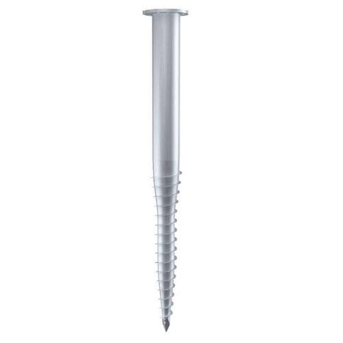 Pieu vissé - F 140X1600–P - Krinner Schraubfundamente - en acier galvanisé / tubé