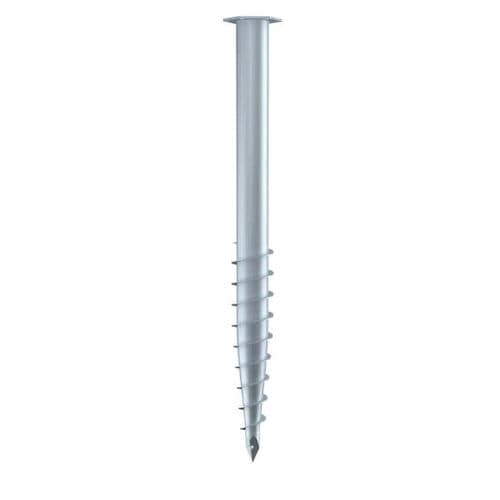 Pieu vissé - M 76X800–M12  - Krinner Schraubfundamente - en acier galvanisé / pour construction en conteneur / tubé