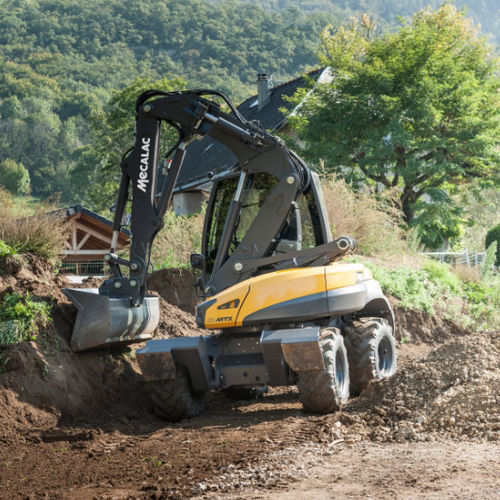 Pelle midi - 12MTX - MECALAC Baumaschinen GmbH - à roues / pivotante / ergonomique