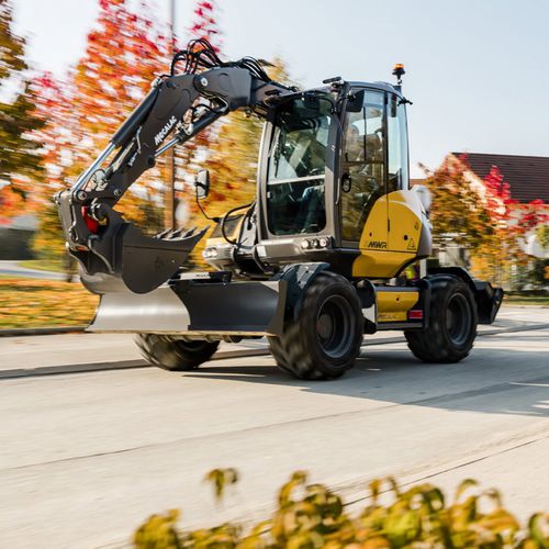 Pelle midi - 9MWR - MECALAC Baumaschinen GmbH - à roues / compacte / pivotante