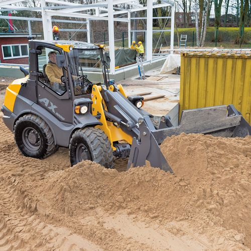 Chargeuse sur pneus - AX 1000 - MECALAC Baumaschinen GmbH - pour chantier / diesel / articulée