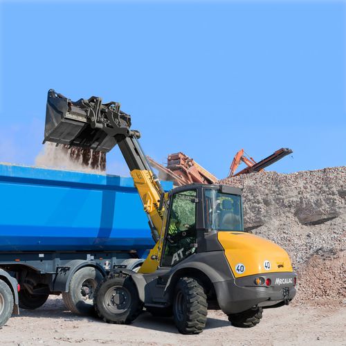 Chargeuse sur pneus - AT 900 - MECALAC Baumaschinen GmbH - pour chantier / télescopique / pour chantier
