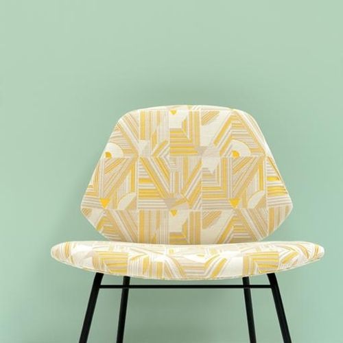 Tissu d'ameublement - KASAI - LELIEVRE - pour rideaux / à motif géométrique / en coton