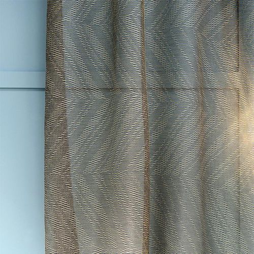 Voilage à rayures - FILAMENT - LELIEVRE - en polyester / en Trevira CS® / non feu