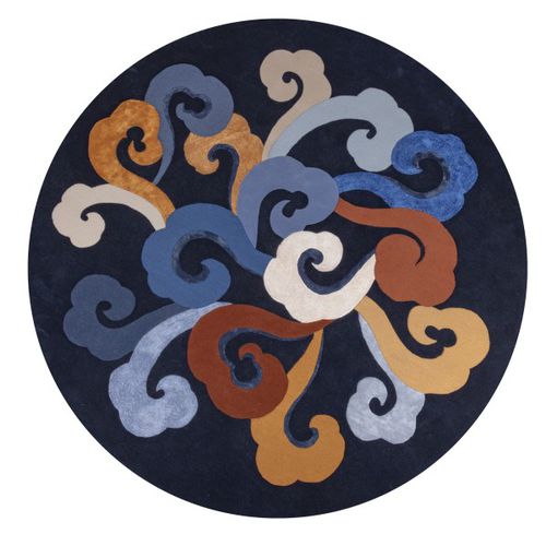 Tapis contemporain - ELLIPSE  - LELIEVRE - à motif / en laine de Nouvelle Zélande / en tencel®