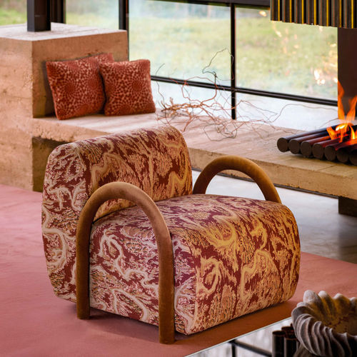 Tissu d'ameublement - TERRA  - LELIEVRE - pour rideaux / à motif / en polyester