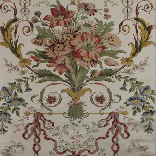 Tissu d'ameublement - LIANCOURT  - LELIEVRE - pour rideaux / mural / à fleurs