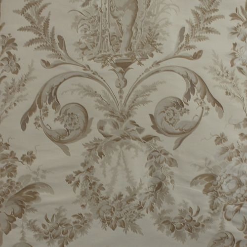 Tissu d'ameublement - TAILLE DOUCE  - LELIEVRE - pour rideaux / mural / à fleurs