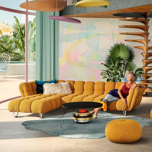 Canapé modulable - BALAAO - BRETZ - d'angle / contemporain / en tissu