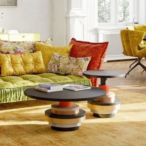 Table basse contemporaine - DISQUO - BRETZ - en chêne / en bois laqué / en bois teinté