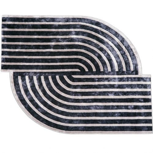 Tapis contemporain - Zen Record - BRETZ - à motif / en tencel® / fait main