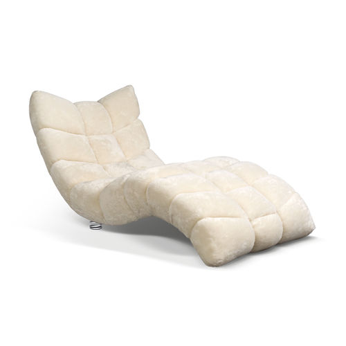 Chaise longue contemporaine - CLOUD 7 - BRETZ - en tissu / en bois / blanche