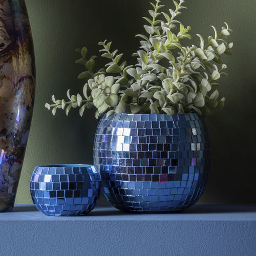 Pot de fleur en fer - Mirror Globe - KARLSSON CLOCKS - à poser / rond / résidentiel