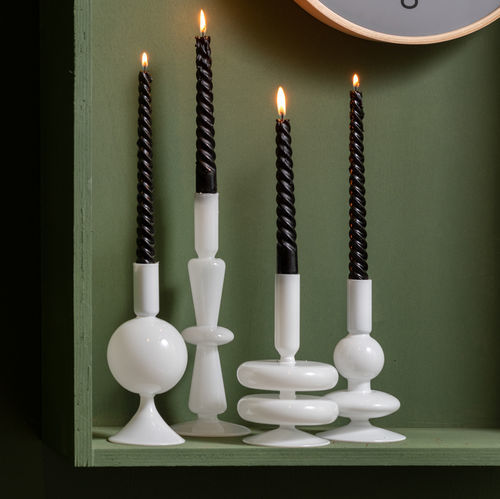 Bougeoir en verre - Sparkle Tall - KARLSSON CLOCKS