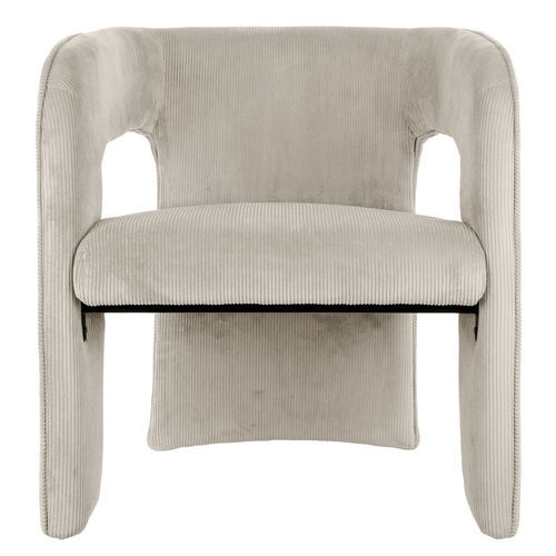Fauteuil contemporain - Vigor - KARLSSON CLOCKS - en velours / gris / blanc