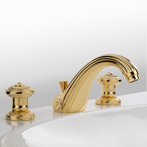 Mélangeur de vasque - C40-1301 BONROCHE - Cristal&Bronze - à poser / en laiton / de salle de bain