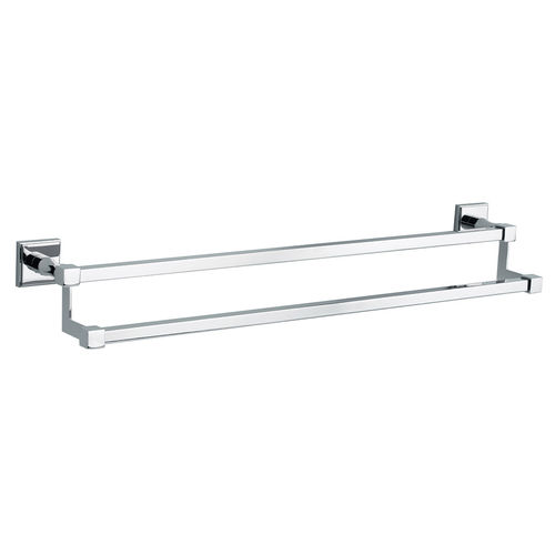 Porte-serviettes 2 barres - C01-509 TRANSATLANTIQUE - Cristal&Bronze - mural / en chrome