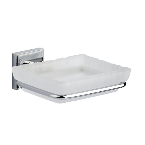 Porte-savon mural - C01-515 TRANSATLANTIQUE - Cristal&Bronze - en laiton / en chrome / en cristal