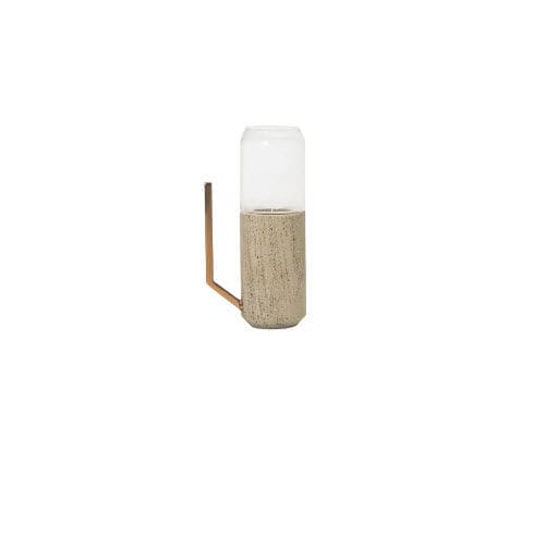 Bougeoir en verre - HALO RADIANT GM - FORESTIER - en marbre / par Arik Levy
