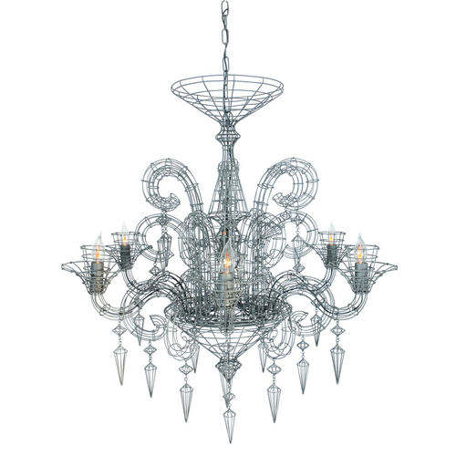 Lustre contemporain - ANGELUS - FORESTIER - en métal / candélabre / fluocompact