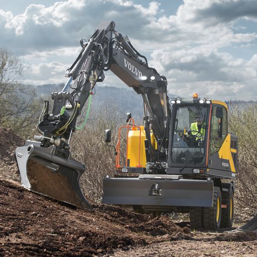 Pelle intermédiaire - EWR150E - Volvo Construction Equipment Germany GmbH - sur pneus / pour chantier / diesel