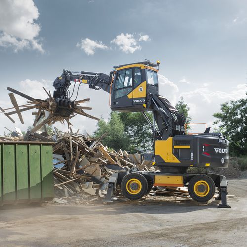 Pelle intermédiaire - EW160E - Volvo Construction Equipment Germany GmbH - sur pneus / pour chantier / diesel