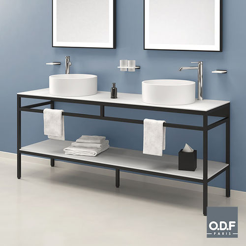 Meuble vasque double - 3A180 24 - ODF Paris - à poser / en aluminium / en Fenix NTM®