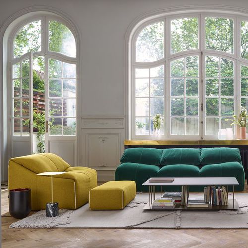 Fauteuil contemporain - PLUMY - CINNA - en tissu / en mousse de polyuréthane / en polyuréthane
