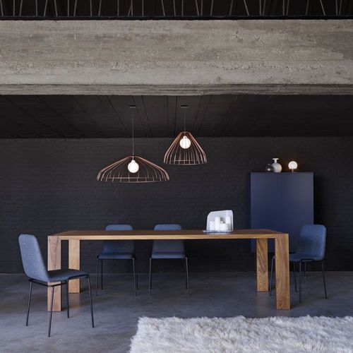 Table à manger contemporaine - EATON - CINNA - en chêne / en noyer / en bois massif