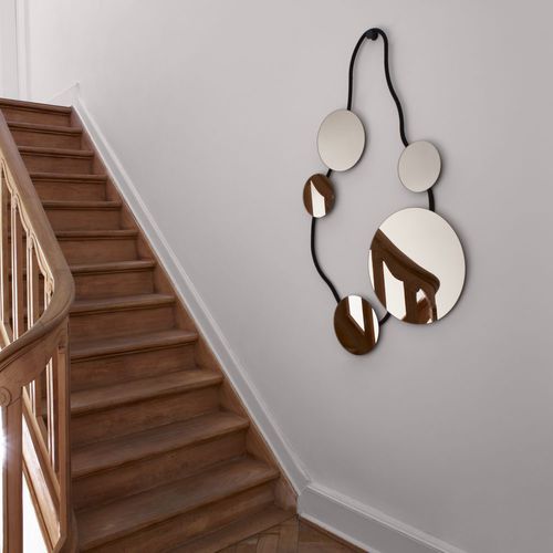 Miroir mural - JEWELLERY_01 - CINNA - contemporain / rond / en acier