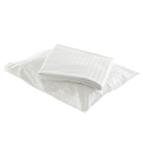 Coussin rectangulaire - PIED DE COQ - CINNA - à motif / en coton / blanc