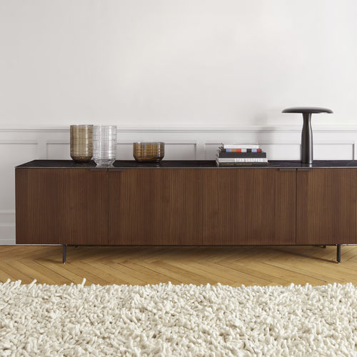 Buffet contemporain - SELVANS  - CINNA - en noyer / en frêne / en céramique