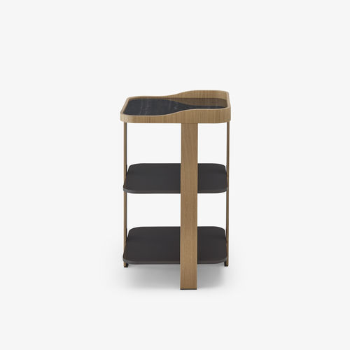 Table d'appoint contemporaine - POSTMODERNE - CINNA - en bois / en métal / avec piètement en métal