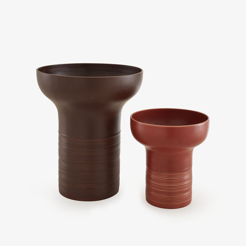 Vase contemporain - EMPREINTES - CINNA - en terracotta / de table / à poser au sol