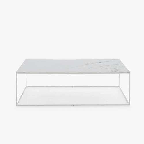 Table basse contemporaine - SPACE - CINNA - en acier / en grès cérame / époxy