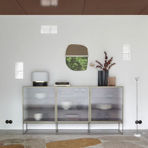 Buffet contemporain - CANALETTO - CINNA - bois / en métal / en verre