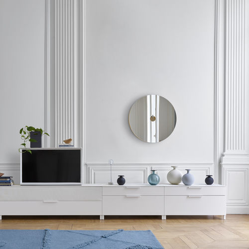 Meuble TV contemporain - EVERYWHERE - CINNA - hi-fi / en bois / blanc