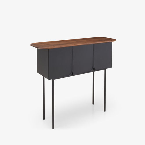 Buffet haut - AUBE - CINNA - sur pieds hauts / contemporain / en noyer