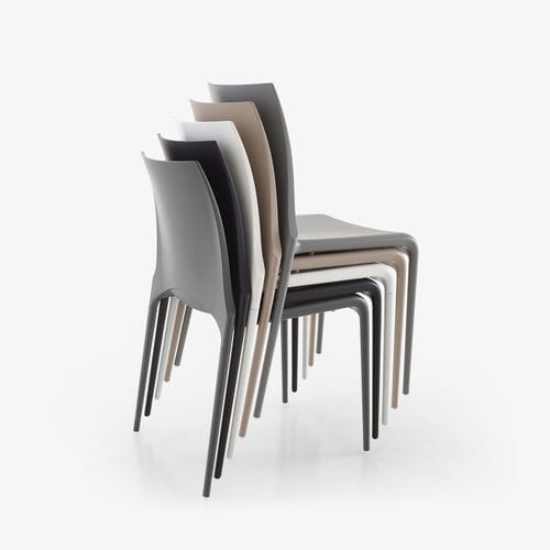 Chaise contemporaine - PETRA - CINNA - d'extérieur / en cuir / aluminium