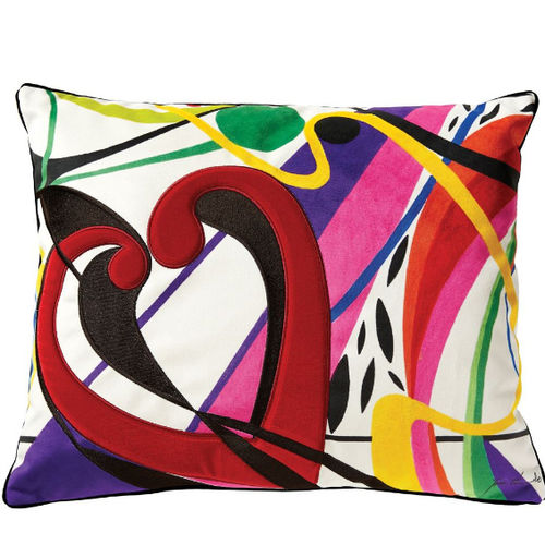 Coussin rectangulaire - SINAPSE CORACAO - ROCHE BOBOIS - à motif / résidentiel / en tissu