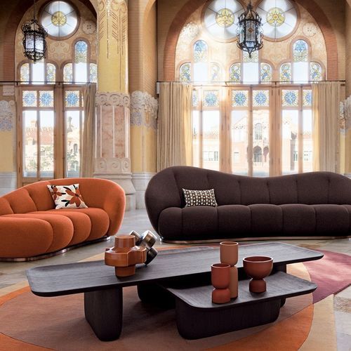 Table De Salle à Manger Roche Bobois à Rallonges, Plateau Verre Et Piétement Acier Noir, Design Moderne