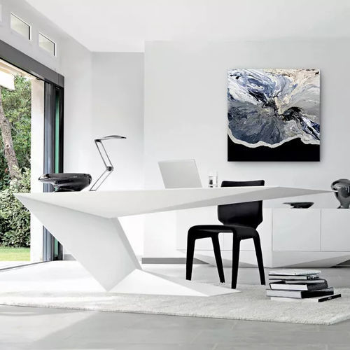 Bureau de direction - PRISMO - ROCHE BOBOIS - sur pied / contemporain / en placage de bois