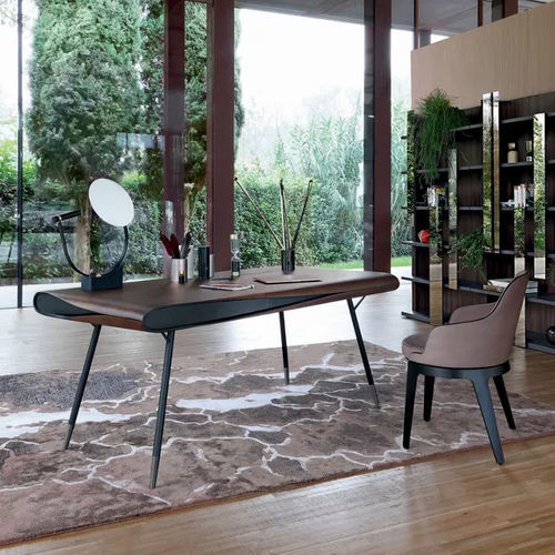 Bureau sur pied - CALLIGRAPHIE - ROCHE BOBOIS - contemporain / en bronze / bois