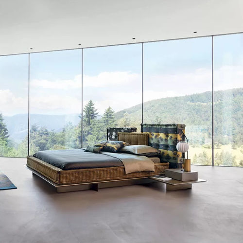 Lit flottant - MAH JONG - ROCHE BOBOIS - double / contemporain / tapissé