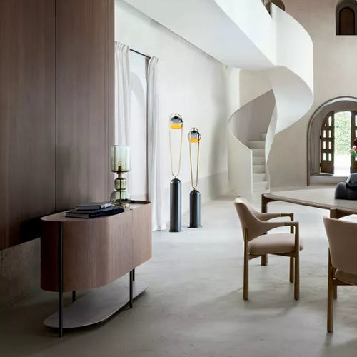 Buffet contemporain - ELANTA - ROCHE BOBOIS - en fer / en acier inoxydable / en céramique